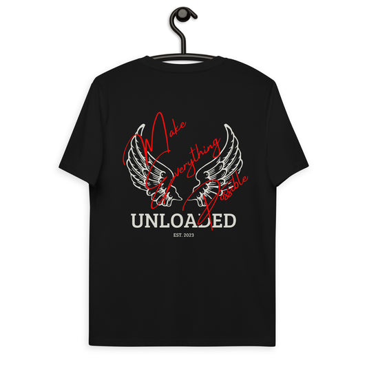 T-SHIRT "UNLOADED-WINGS" - RED LINE - SLIM FIT